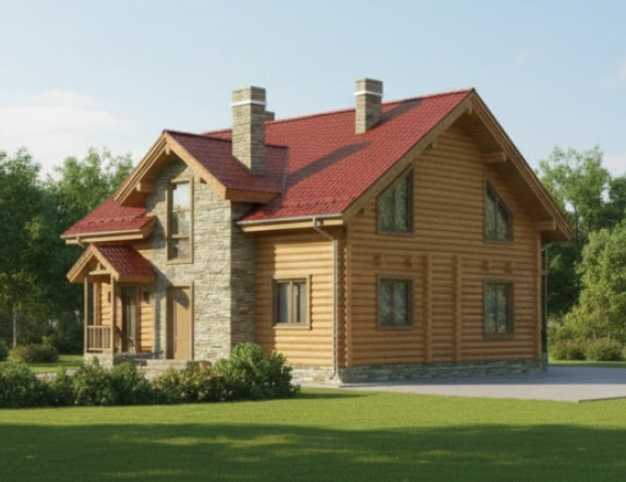 Проект каркасного дома 164 м2