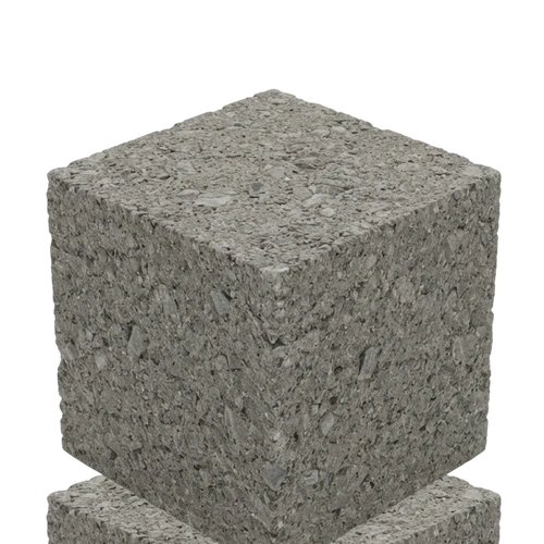 Доломитный блок Волжский Доломит доборный М75 200×200×200 мм