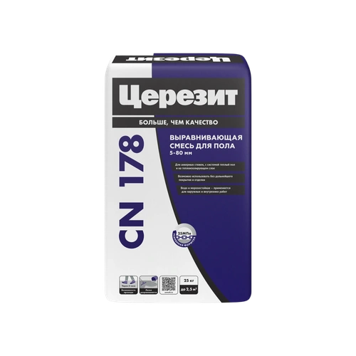 Ceresit CN 178, цементная стяжка, 25 кг