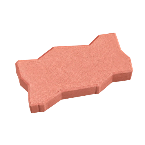 Брусчатка Волна 235x130x45 мм красный